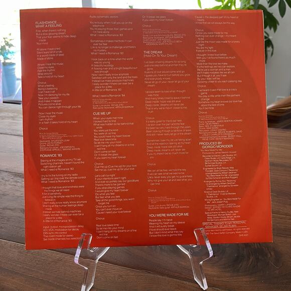 Irene Cara What a Feelin' Vinyl LP 1983 Geffen GHS 4021 - Picture 9 of 10